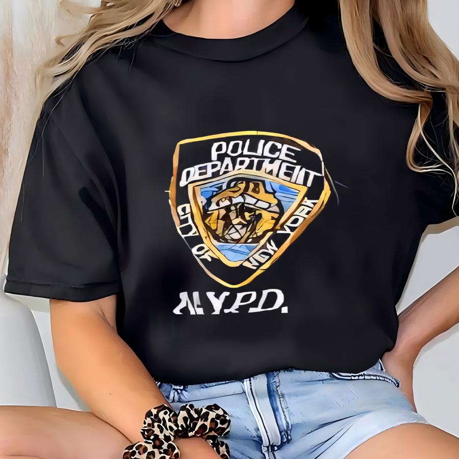 Vintage 90s Nypd New York City Police Department X Jerzees Hoodie Size L T-shirt