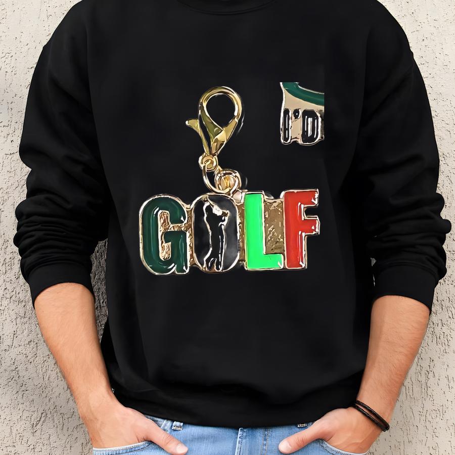 Golf Zipper Pulls / Golf Tag / Golf Decor / Girl Golf Gifts / Sports Gift / Golf Charm / Golf Gift For Her / Golf Lover Gift Sweatshirt