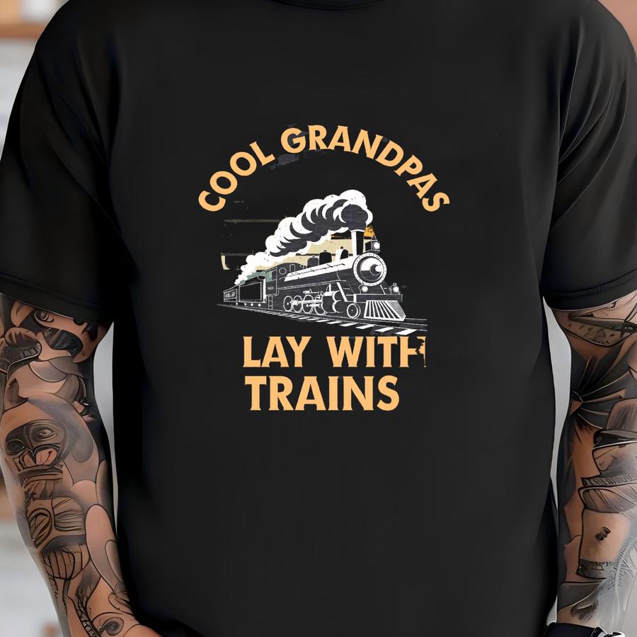 Train Shirt, Locomotive Gift, Funny Model Train Tshirt, Locomotive Conductor Hoodie, Trains Lover Shirt, Retired Train Driver Grandpa Gift T-shirt