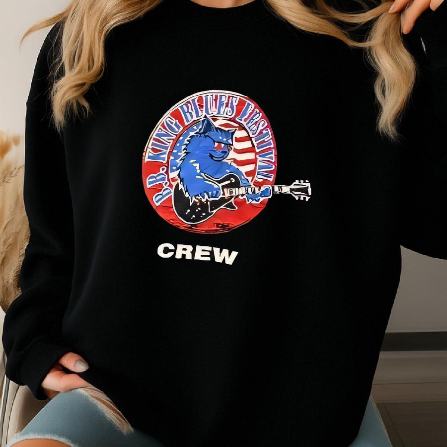 Vintage 90s B.b.king Tshirt Size Xl 2-side Sweatshirt