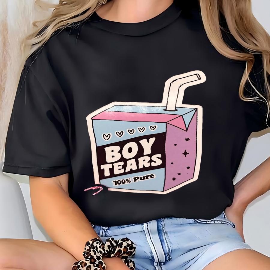 Boy Tears Sticker | Boy Tears Decal | Sarcastic Sticker | Decals For Kindle | Bookish | Kindle | Laptop T-shirt