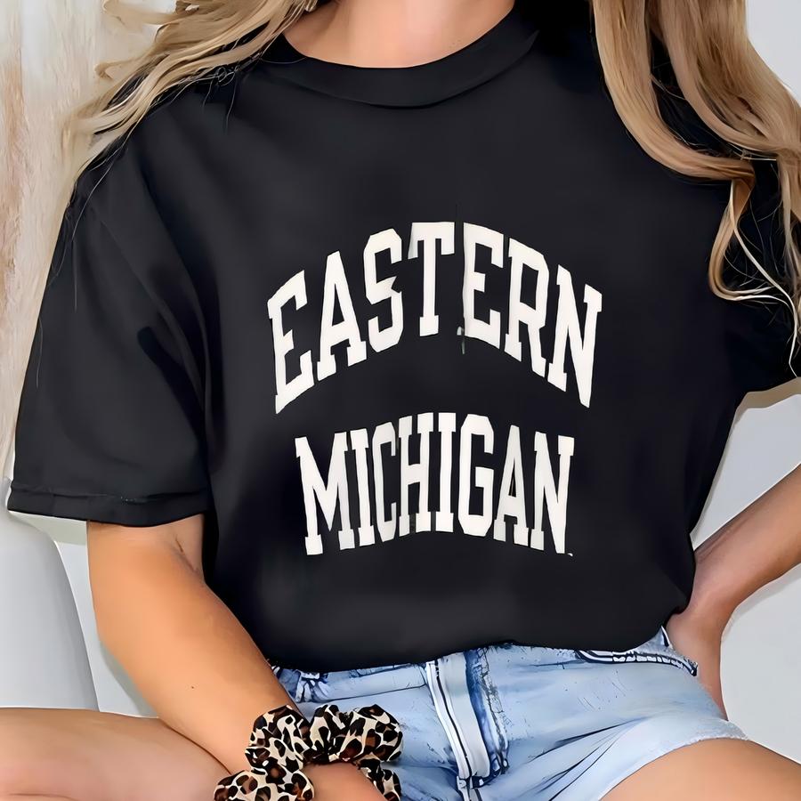 Vintage Eastern Michigan University Hoodie Oversize Eastern Michigan Spell Out Sweater Eastern Michigan Eagles Ncaa Sweatshirt Size Xxxl T-shirt