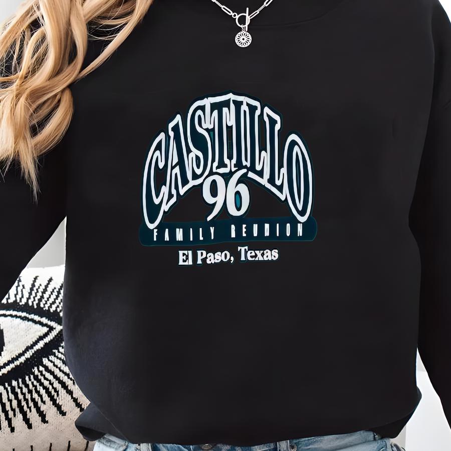 Vintage 96' Castillo Family Reunion El Paso Tx Single Stitch T-shirt Size Xl By Fruit Of The Loom Sweatshirt