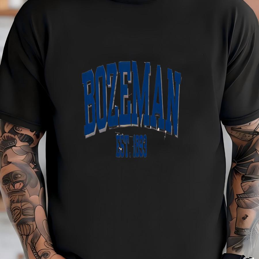 Bozeman Montana Sweatshirt, Retro College Crewneck, Vintage University Pullover, Game Day Gift For Students And Fans T-shirt