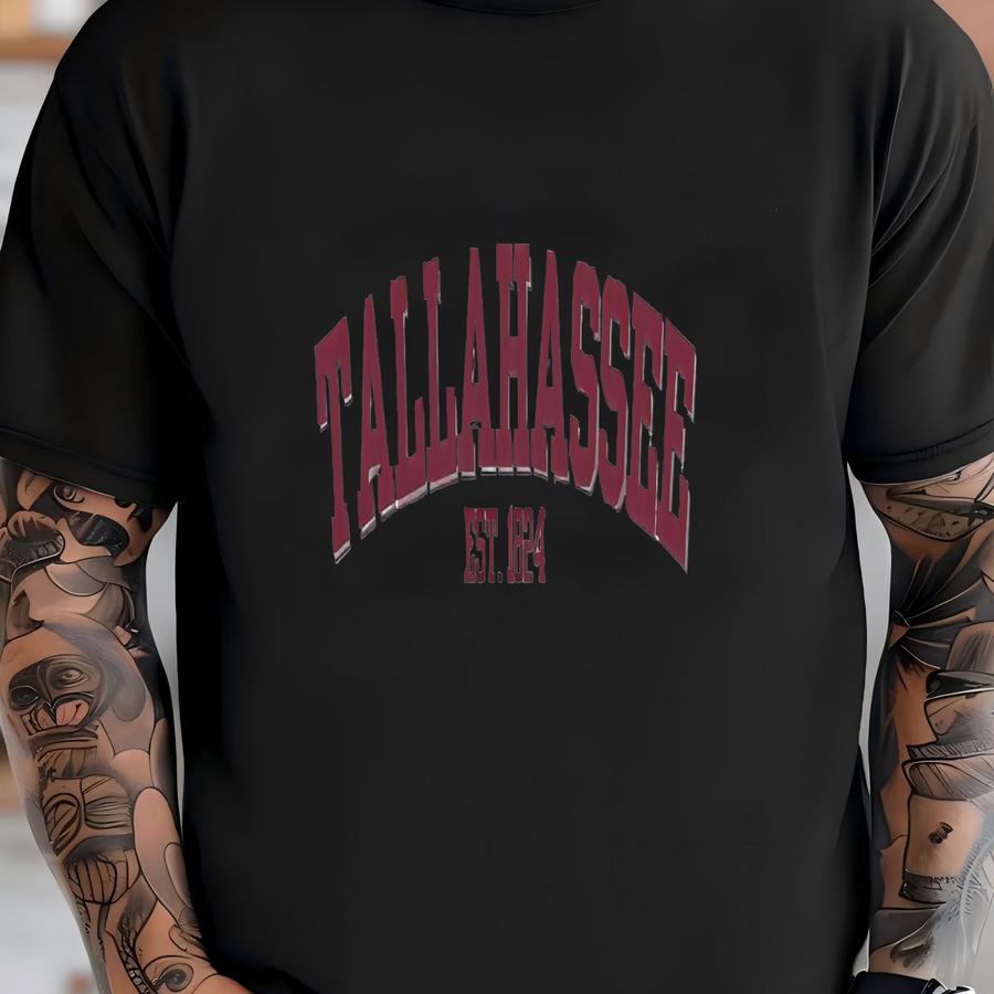 Tallahassee Florida Sweatshirt, Retro College Crewneck, Vintage University Pullover, Game Day Gift For Students And Fans T-shirt