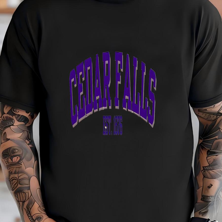 Cedar Falls Iowa Sweatshirt, Retro College Crewneck, Cozy University Pullover, Gift For Students And Alumnii T-shirt