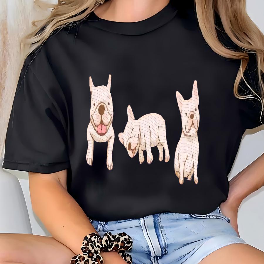 French Bulldog Hoodie, Bulldog Shirt, French Bulldog Shirt,  Frenchie Shirt, Cute Puppy Hoodie T-shirt