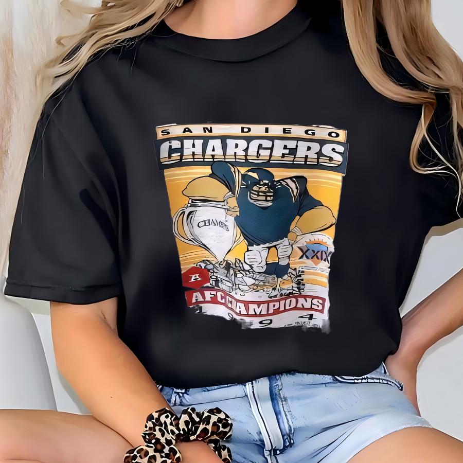 90s San Diego Chargers Football/  Sport Gray Sweatshirt (xl) T-shirt