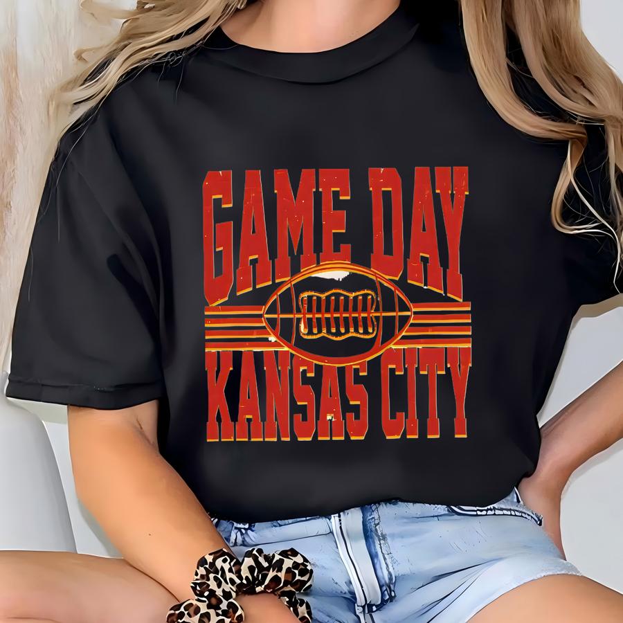 Game Day Sweatshirt, Kansas City Football Shirt, Game Day Kansas, Football Tee Gift, Kansas City Fans Shirt, Football Champions T-shirt