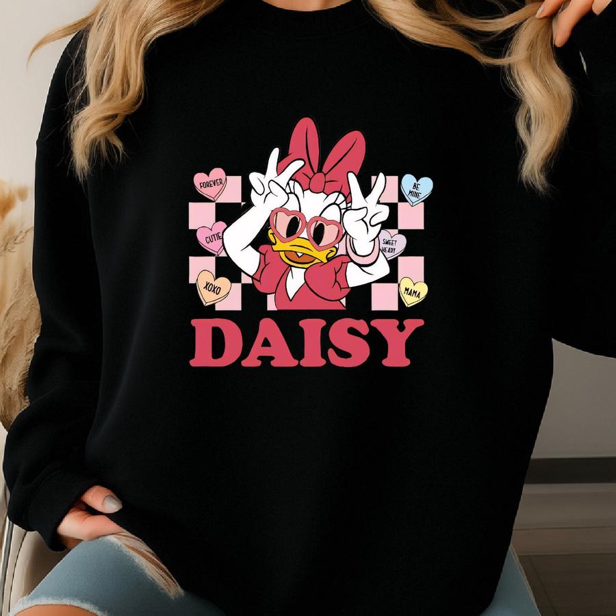 Valentine Daisy Shirt, Forever Be Mıne Velantine's Shirt, Sweet Heart Mama Tshirt, Valentine's Gift Hoodie, Valentine's Day Tee Sweatshirt
