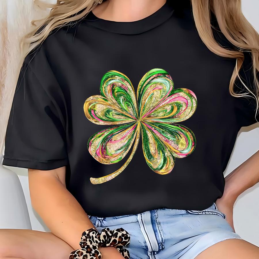 Shamrock Shirt, Womens Lucky Shirt, St Patricks Day Sweater, St Paddys Day, Saint Patricks Day Shirt, Irish Gift, Clover Tshirt T-shirt