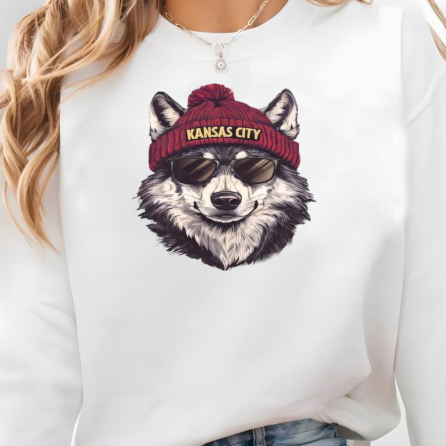 Kansas City Football Shirt, Kansas City Fan Tee, Vintage Style Wolf Graphic T-shirt , Kansas City T-shirt, Game Day Sweatshirt Kansas City Football Shirt, Kansas City Fan Tee, Vintage Style Wolf Graphic T-shirt , Kansas City T-shirt, Game Day Sweatshirt