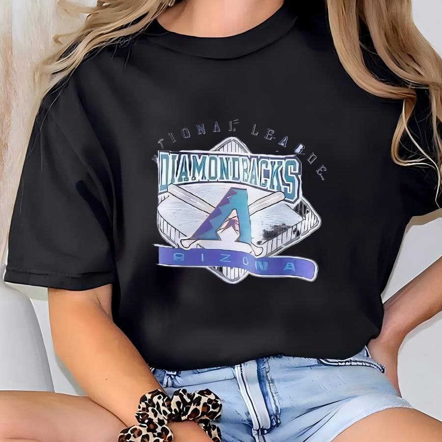 Vintage 90s Arizona Diamondbacks Football/ Gray T-sihirt (l) T-shirt