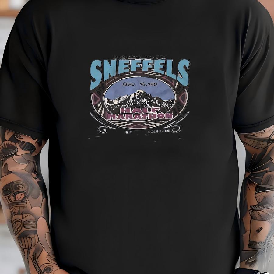 Men's Vintage Y2k Mount Sneffels Half Marathon Long Sve Race T Shirt Sz Xl T-shirt