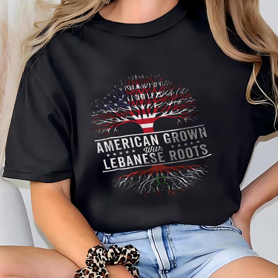 American Grown Roots Flag Hoodie T-shirt