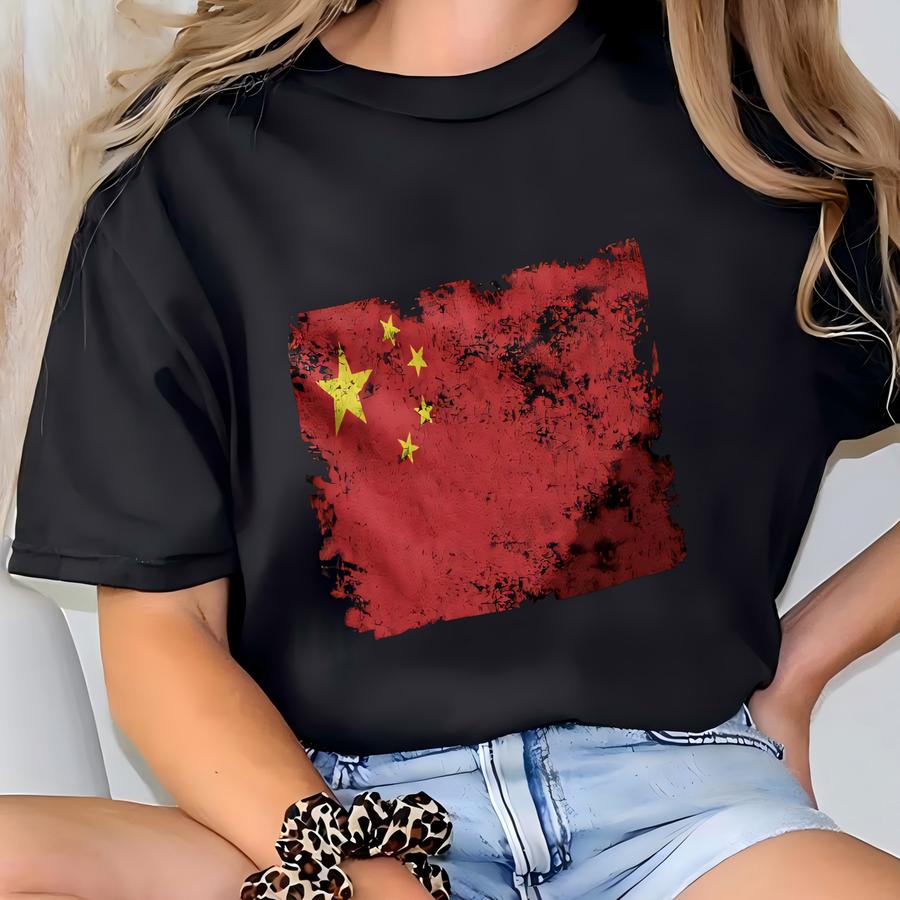China Flag Hoodie T-shirt