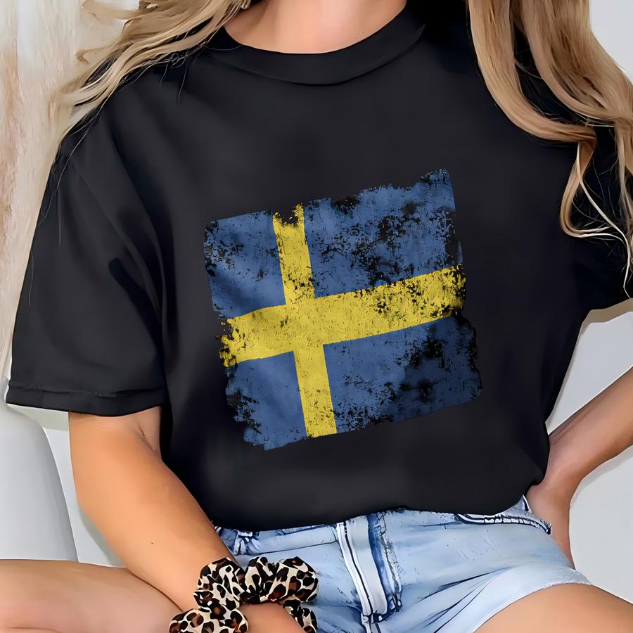 Sweden Flag Hoodie T-shirt