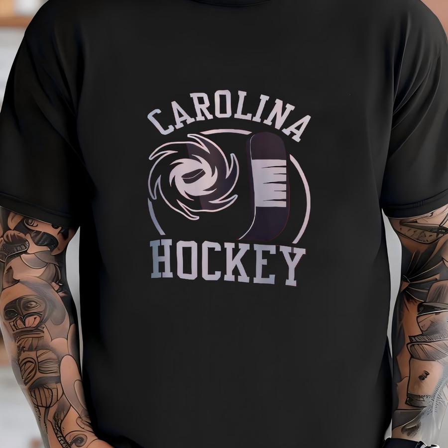 Carolina Hockey Hoodie: Unisex Cotton-blend Sports Apparel T-shirt
