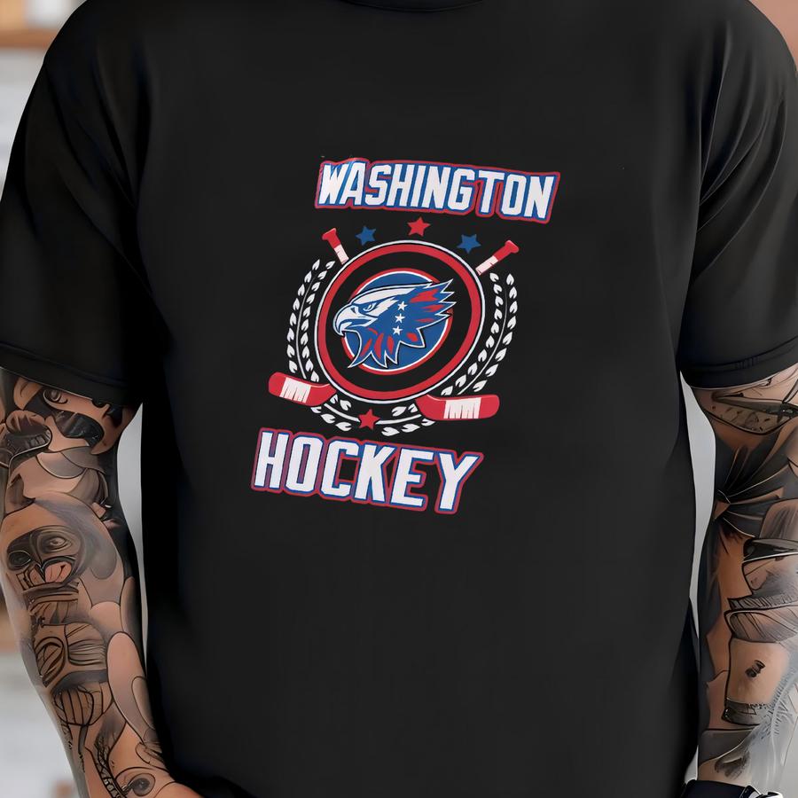 Washington Hockey Hoodie: Capitals Long Sve Fan Apparel T-shirt