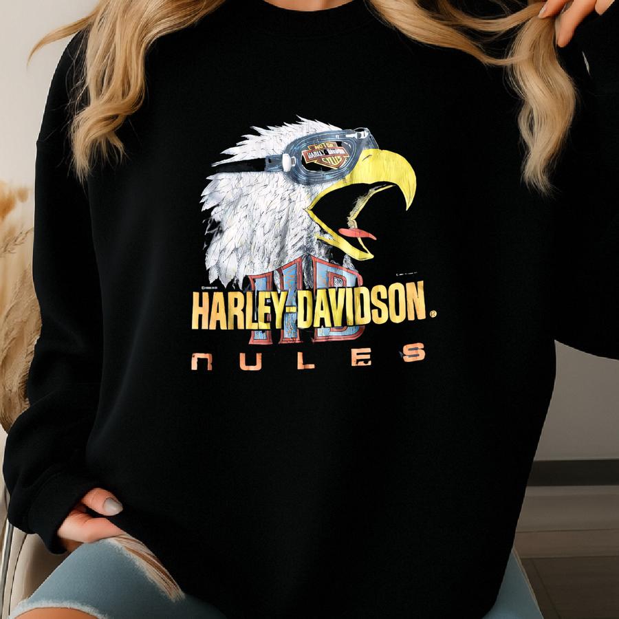 Vtg 1996 Rules Eagle Goggles Graphic Single Stitch T-shirt Motorcycle Tee Usa M/l Sweatshirt