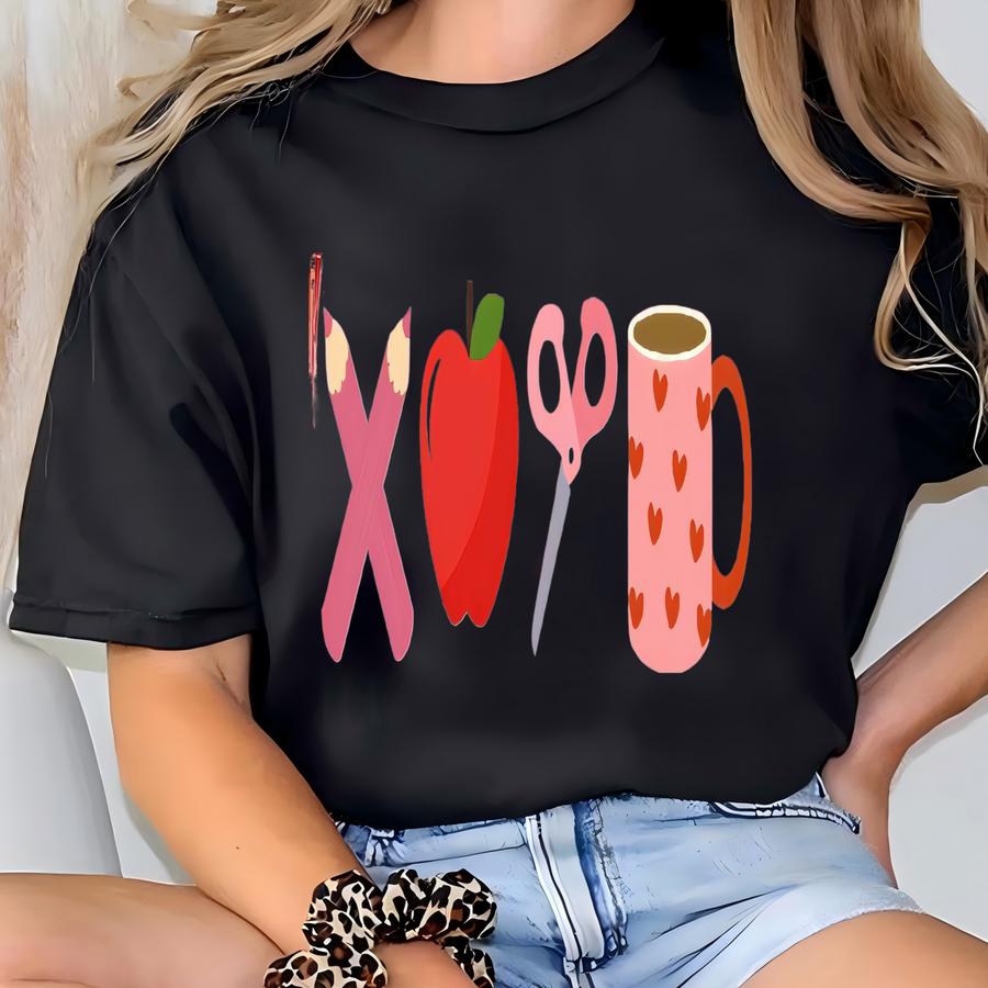 Xoxo Shirt, Xoxo Sweatshirt, Xoxo Tee, Xoxo Valentine Shirt, Teacher Valentines Sweatshirt, Valentines Day Teacher Shirt, School Staff Shirt T-shirt
