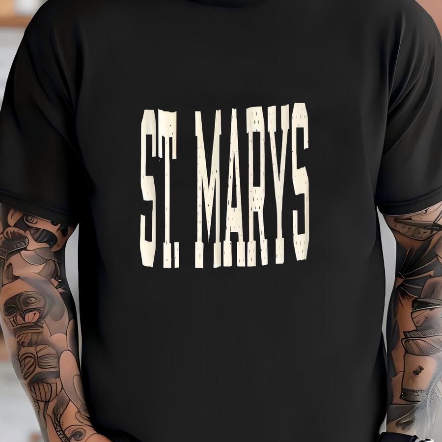 Women's Vintage 70's Lady Champion St. Marys White Pe Basketball Jersey Sz 12 T-shirt