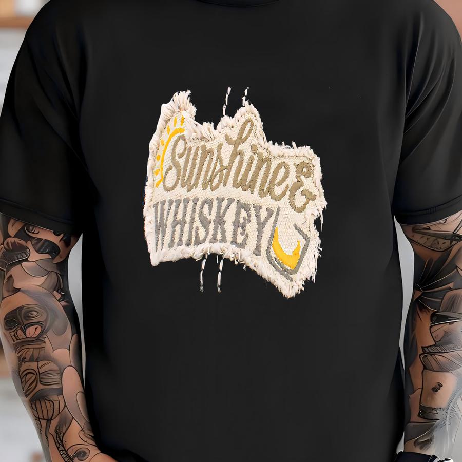 Sunshine Whiskey Distressed Cap - Country Music Hat T-shirt