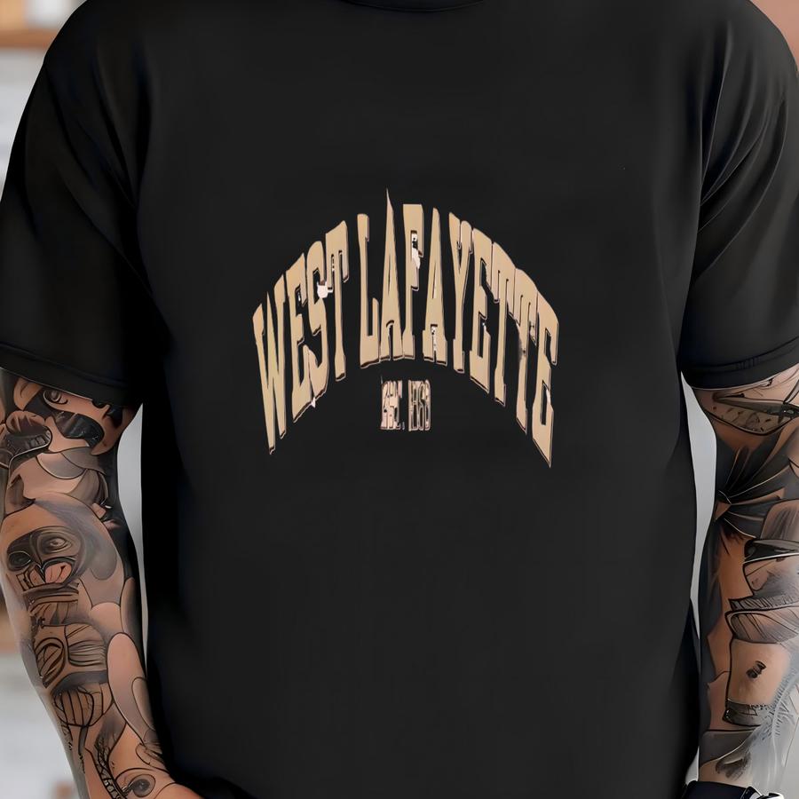 West Lafayette A Sweatshirt, Retro College Crewneck, Vintage University Pullover, Gift For Students And Fans T-shirt