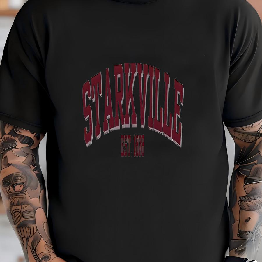 Starkville Mississippi Sweatshirt, Retro College Crewneck, Vintage University Pullover, Gift For Students And Fans T-shirt