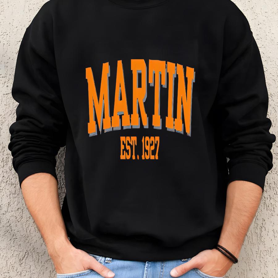 Martin Tennessee Sweatshirt, Retro College Crewneck, Cozy University Pullover, Gift For Students And Alumni Sweatshirt Martin Tennessee Sweatshirt, Retro College Crewneck, Cozy University Pullover, Gift For Students And Alumni Sweatshirt