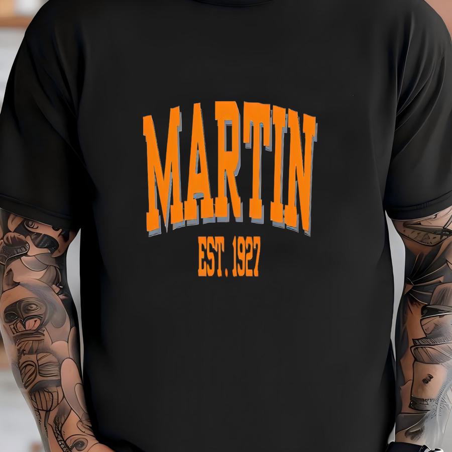 Martin Tennessee Sweatshirt, Retro College Crewneck, Cozy University Pullover, Gift For Students And Alumni T-shirt