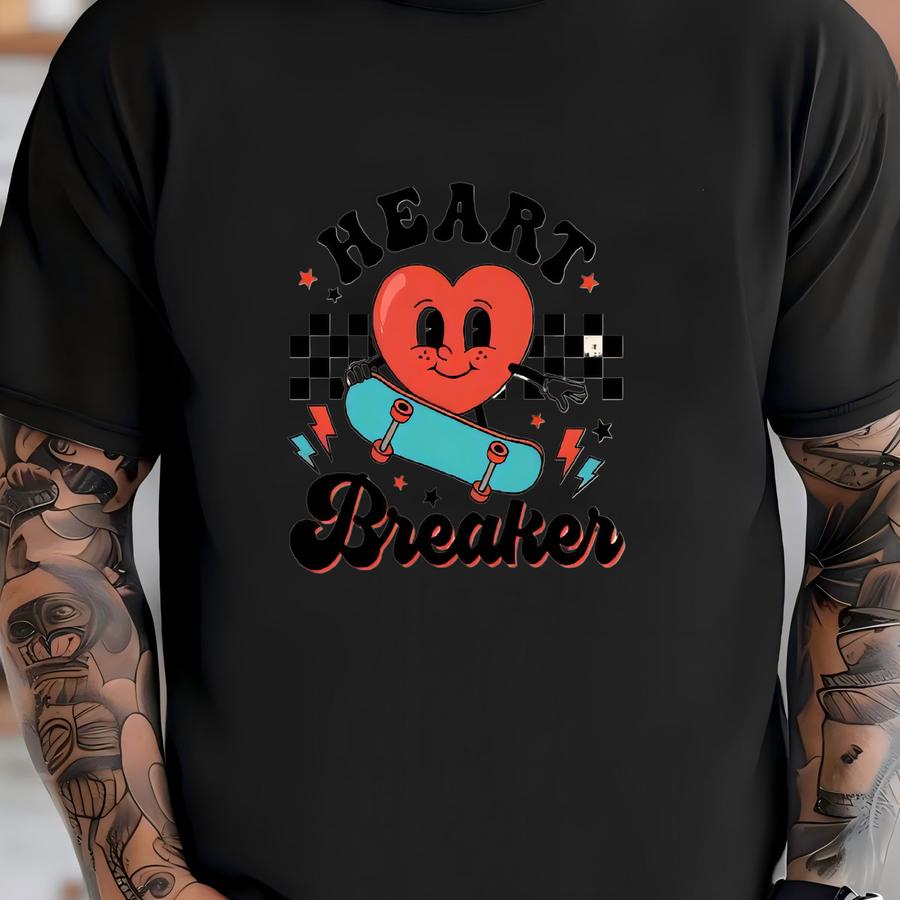 Valentines Day Retro - Heart Breaker Baby ® - Retro Valentine's Day Baby Bodysuit - Cute Vintage Baby ® T-shirt