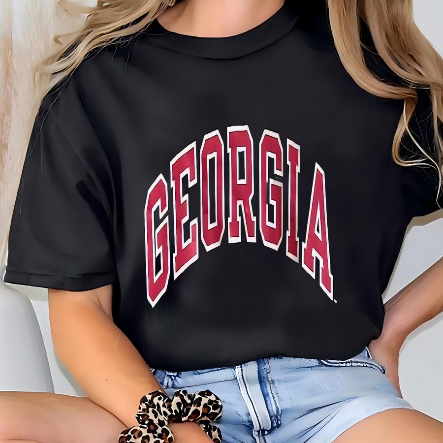 Vintage Georgia University Hoodie Size M T-shirt