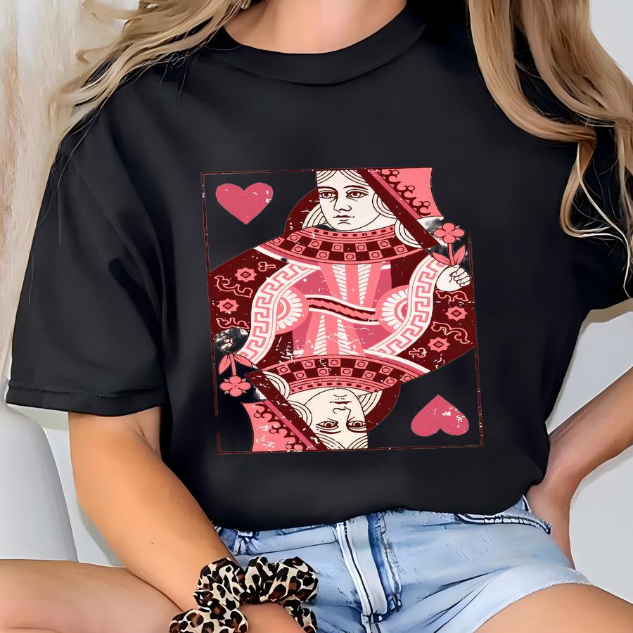 Królowa Serc Walentynki Koszula, ®, Prezent Panna Młoda Koszula, Koszula Dzień Matki Mama Prezent Bachelorette Party Koszule Kostium
