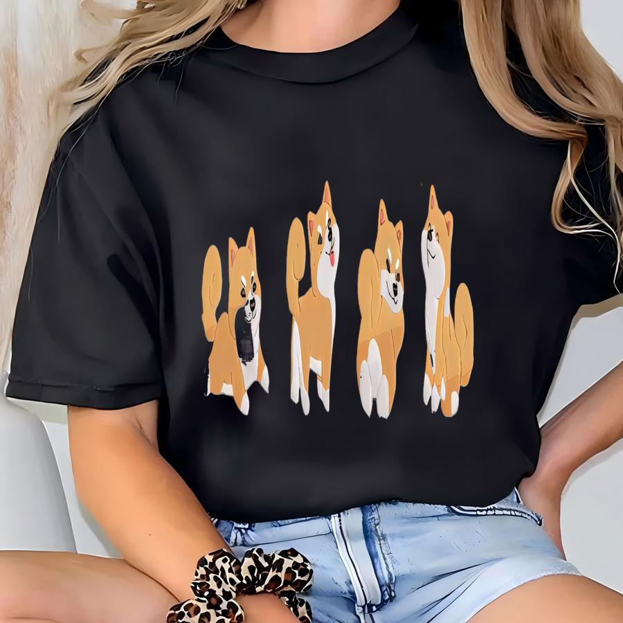 Shiba Inu Sweatshirt, Shiba Inu Mom Sweater, Cutew Shiba Inu Sweatshirt, Shiba Inu Dad Crewneck, Cute Gift For Dog Lover T-shirt
