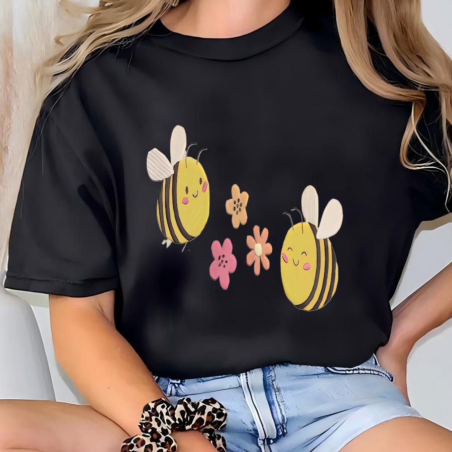 Bees Sweatshirt, Bees Sweater, Bee Lover Sweatshirt, Themed Gifts Bee, Cute Bees Sweatshirt, Bee Shirt T-shirt