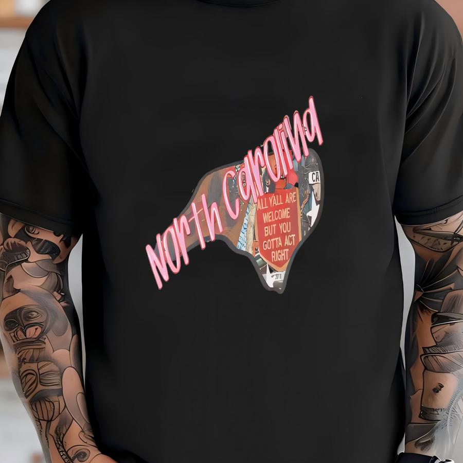 All Y'all Are Welcome (north Carolina) Crewneck Sweatshirt T-shirt