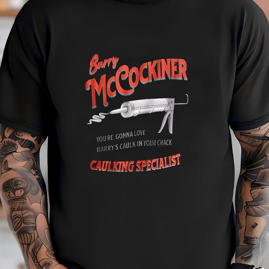 Barry Mccockiner For Governor Hoodie, Funny Caulking Speacialist Sweatshirt, Dank Meme Quote Out Of Pocket Humor Hoodie T-shirt