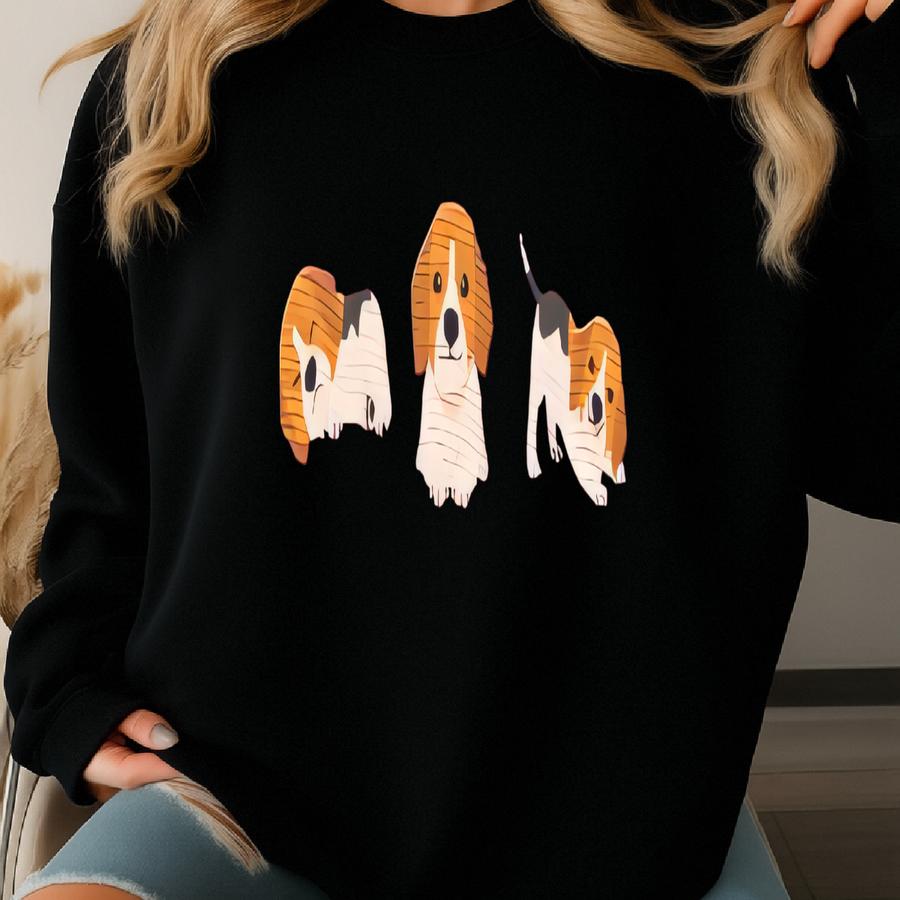 Beagles T-shirt, Pet Beagle Shirt, Customizable Dogs Shirt, Crewneck Dog T-shirt Sweatshirt