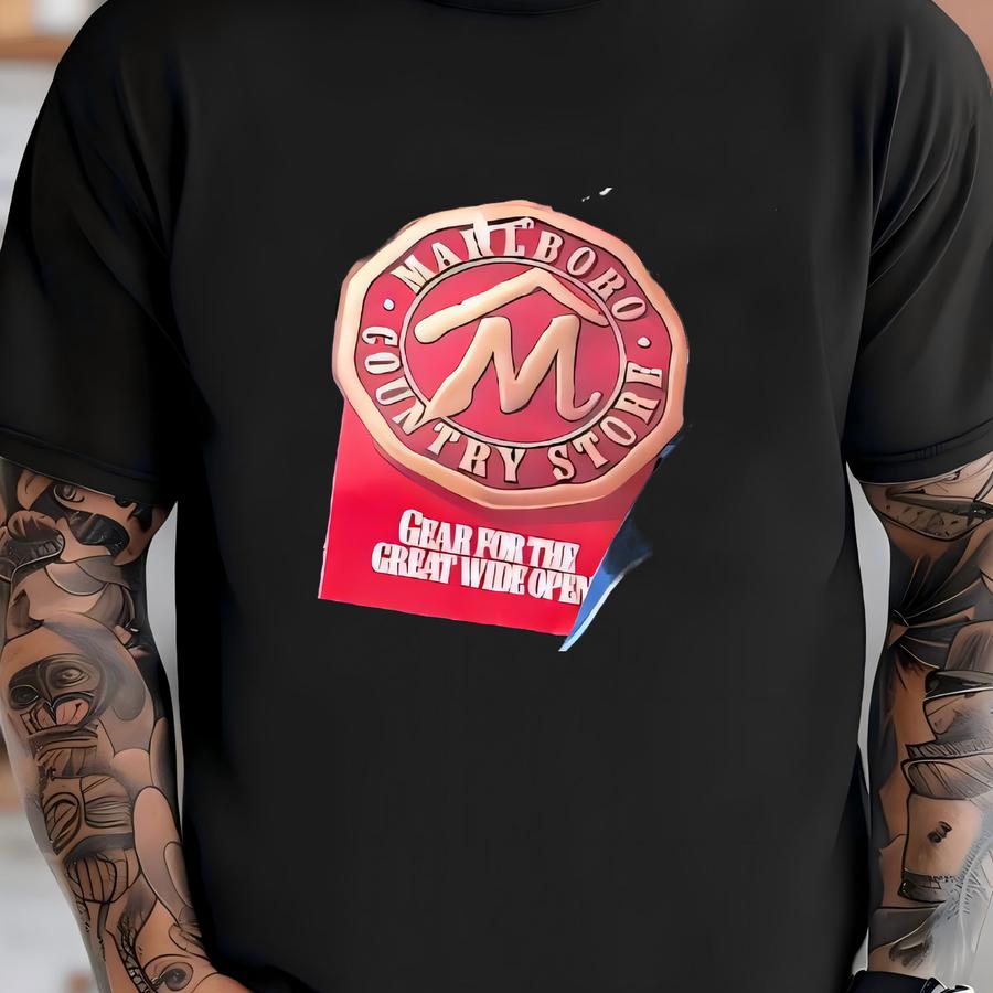 Vintage 90s Marlboro Racing Denim Jacket Size Medium Quality Double Sided Nwt New With Tags T-shirt