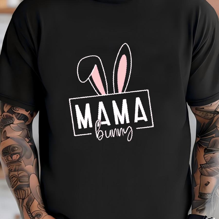 Family Easter Outfit, Easter Day Shirt, Matching Easter Shirt, Family Bunny Shirt, Matching Bunny Shirt, Family Easter Gift, Mama Mini Bunny T-shirt