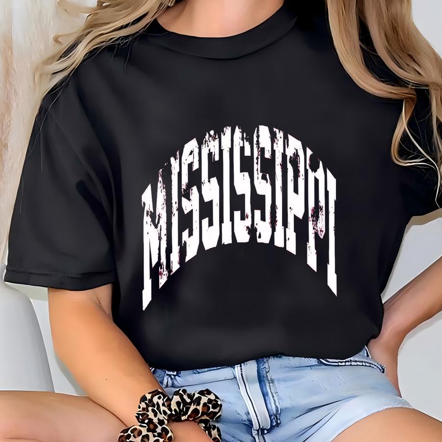 Vintage Mississippi Sweater, Retro Mississippi Sweater, Vintage Mississippi Sweatshirt, Mississippi State Sweater, Ms Souvenir Sweater T-shirt