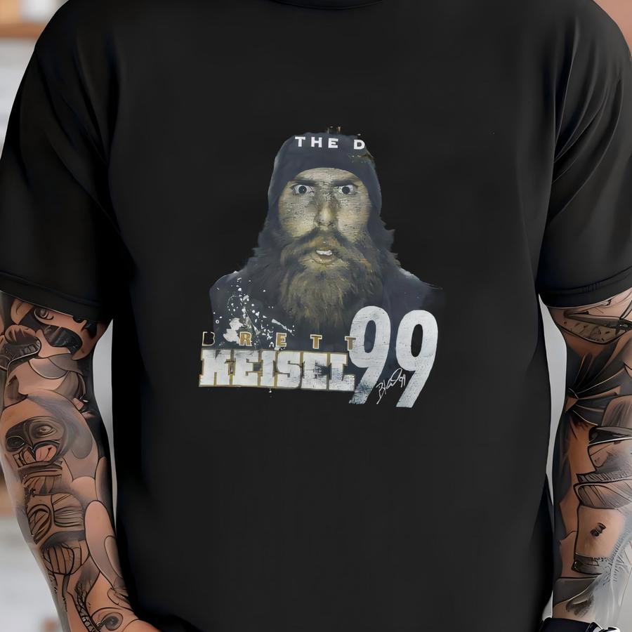 Vintage Brett Keisel 99 Hoodie Navy Large T-shirt