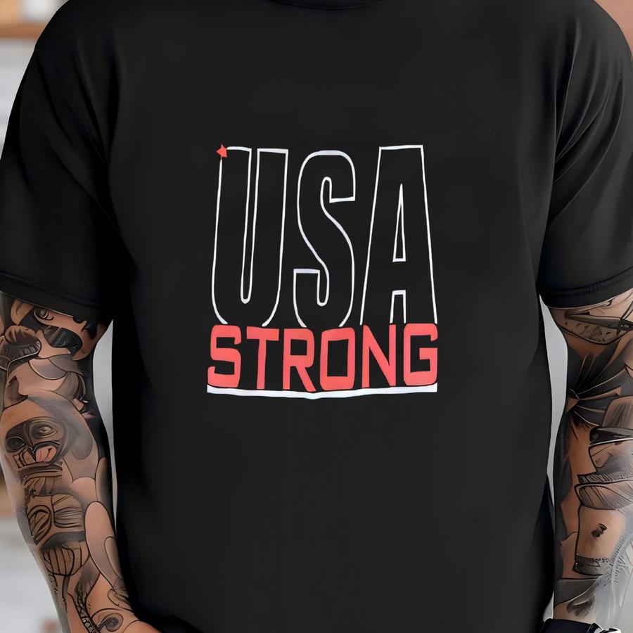 Vintage Usa Strong Hoodie Navy Xl T-shirt