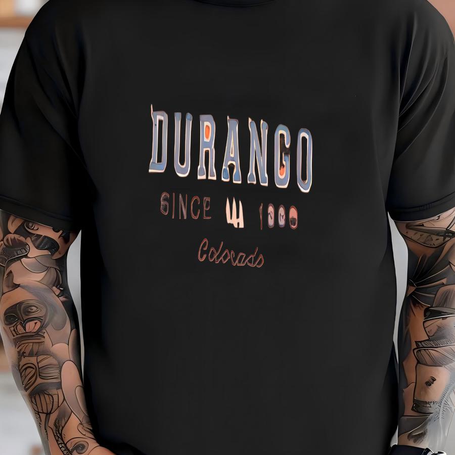 Vintage Durango Colorado Sweatshirt Orange Ladies Medium T-shirt