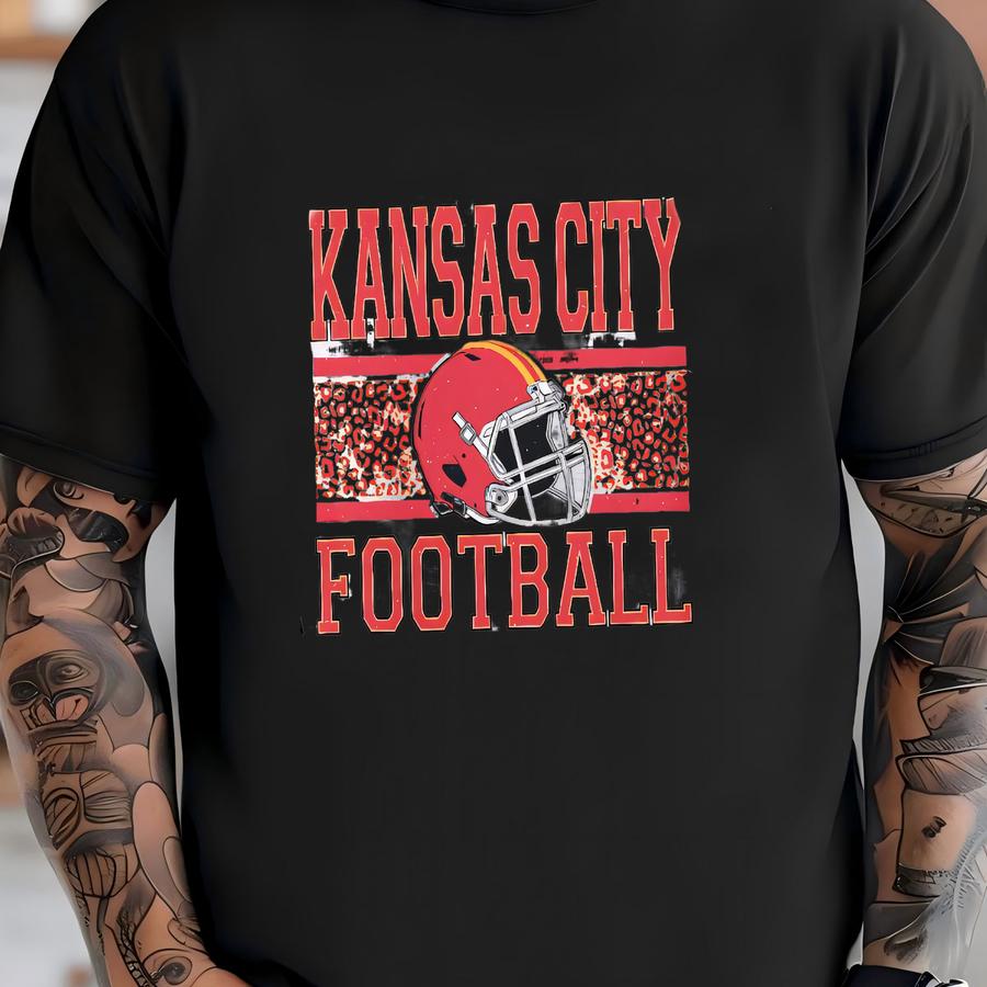 Vintage Kansas City Football Sweatshirt, Sweater, Kansas City Fan Shirts, Football Crewneck, Kansas City Hoodie, Game Day T-shirt