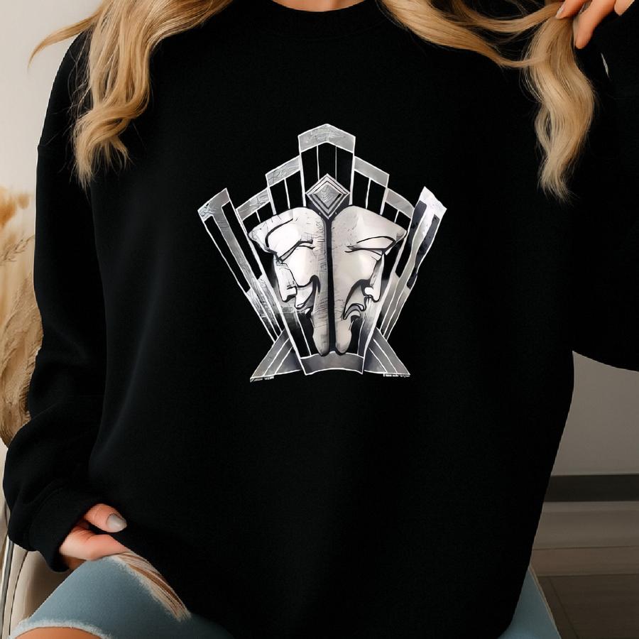 Vintage 1990’s Single Stitch Faded Black Minimalist Grunge Julie Snyder Graphic Tee - Large Sweatshirt