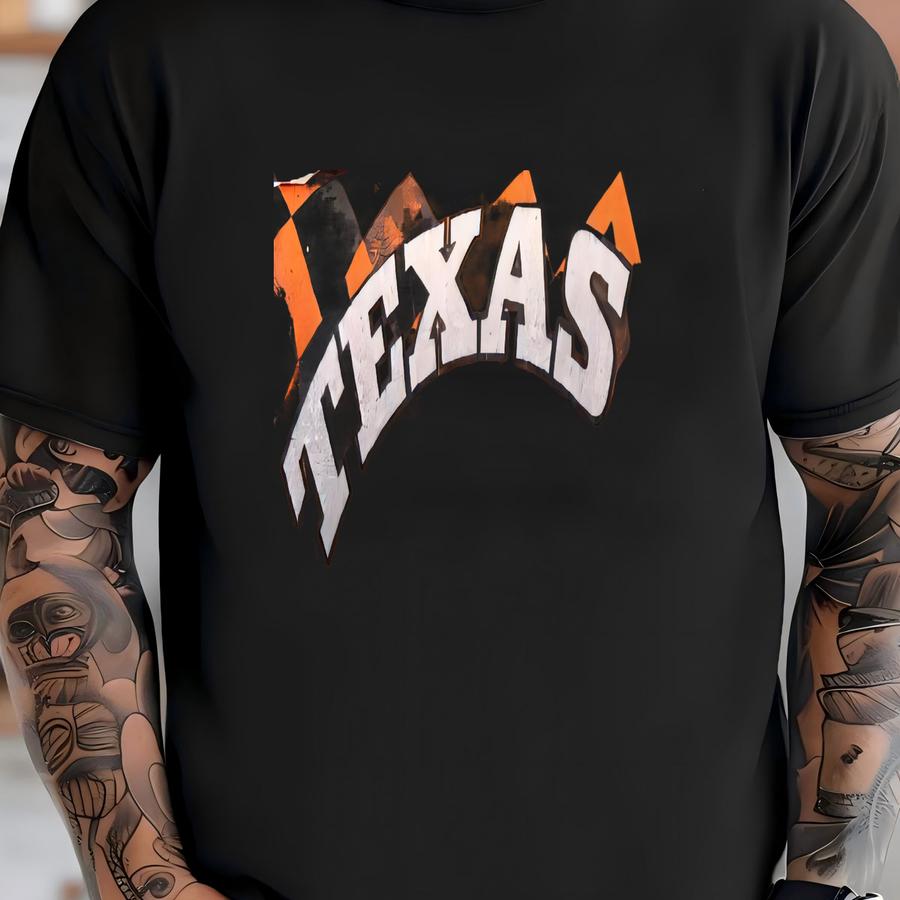 Ncaa University Of Texas Longhorns Burnt Orange White College Logo 100% Cotton Fabric By Sykel! 6 Styles T-shirt