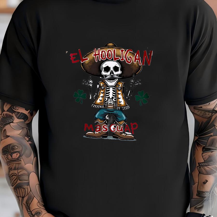 El Hooligan Mas Guapo Hoodie, St. Patrick's Day Hoodie, Funny Irish Pride Shirt, Hooligan Humor Tee, St. Pat's Celebration, Lucky Hooligan T-shirt