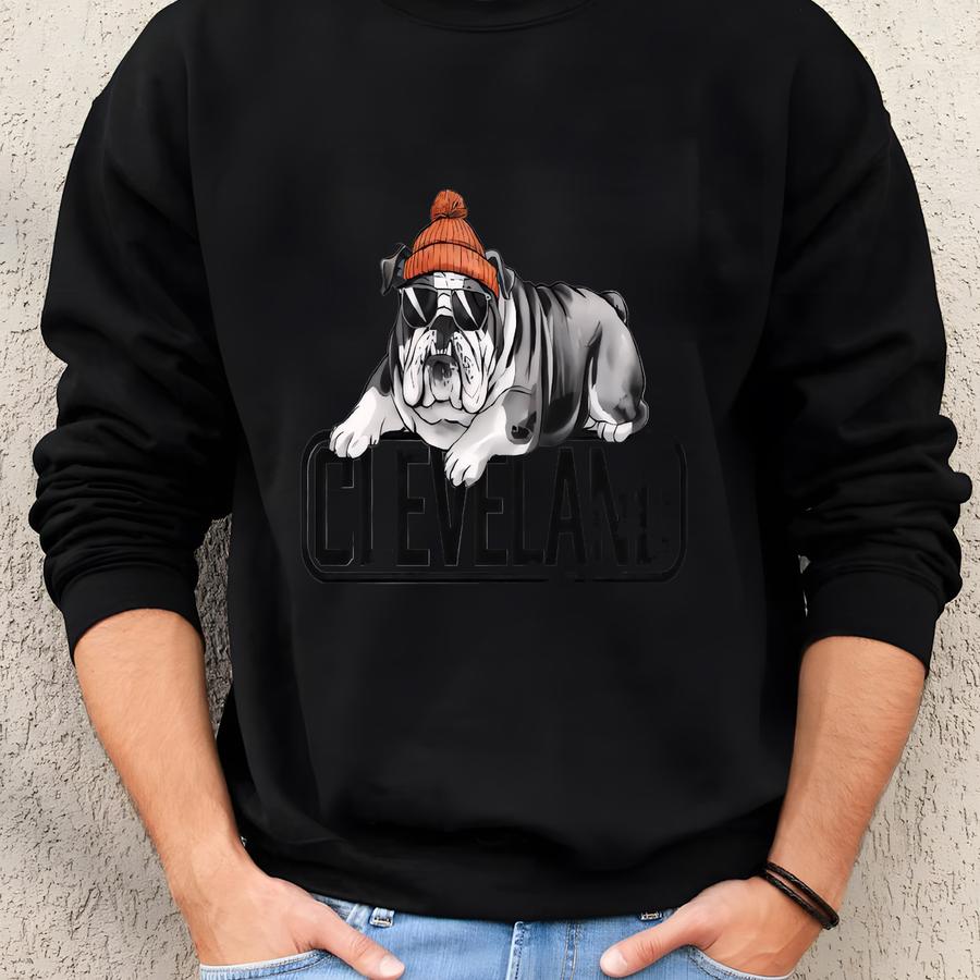 Cleveland Football Sweatshirt Tshirt, Retro Cleveland Brown Football Shirt, Cleveland Fan Gift, Sunday Football Apparel Sweatshirt